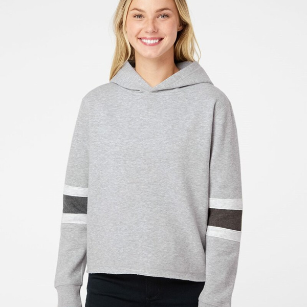 Women's Sueded Fleece Thermal Lined Hooded Sweatshirt Thumbnail