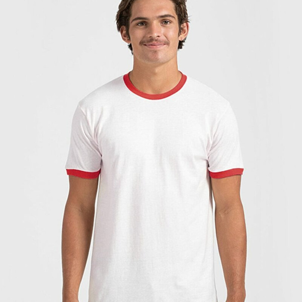 Unisex Fine Jersey Ringer T-Shirt Thumbnail