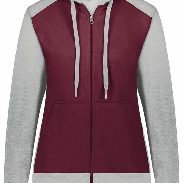 Women's Eco Revive™ Three-Season Triblend Fleece Full-Zip Hooded Sweatshirt Thumbnail