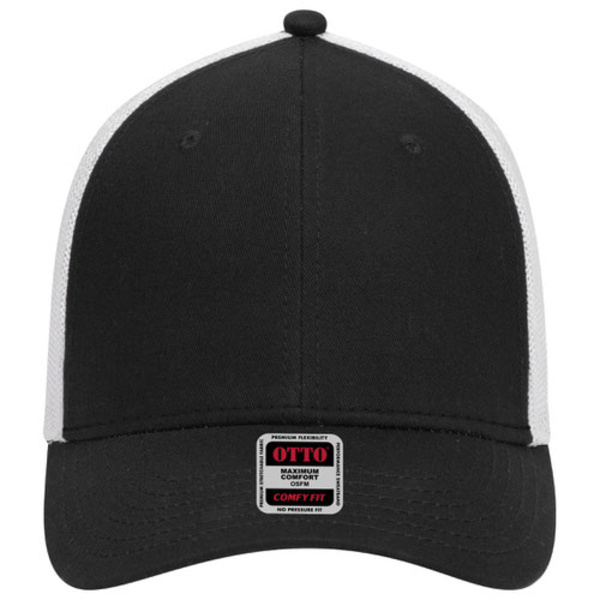 OTTO CAP® OTTO COMFY FIT® 6 Panel Low Profile Mesh Back Trucker Hat Thumbnail