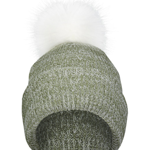Faux Fur Pom Beanie Thumbnail