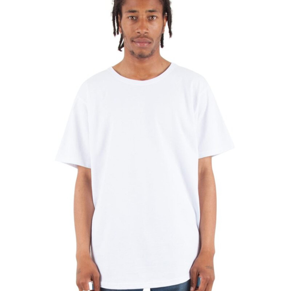 Unisex Curved Hem Long Tee Thumbnail