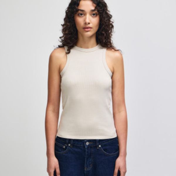 American Apparel Baby Rib Women's Fitted Tank Thumbnail