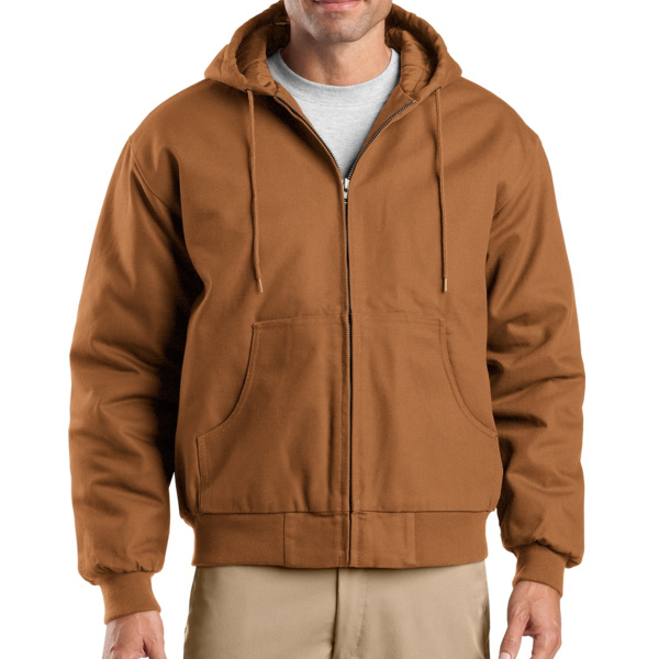 Tall Duck Cloth Hooded Work Jacket Thumbnail