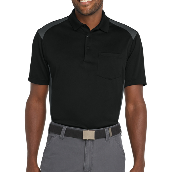 Select Snag Proof Two Way Colorblock Pocket Polo Thumbnail