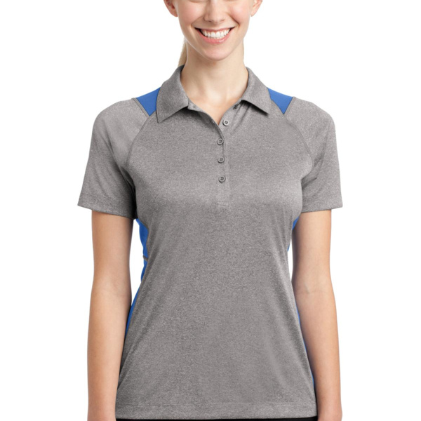 Women's Heather Colorblock Contender Polo Thumbnail