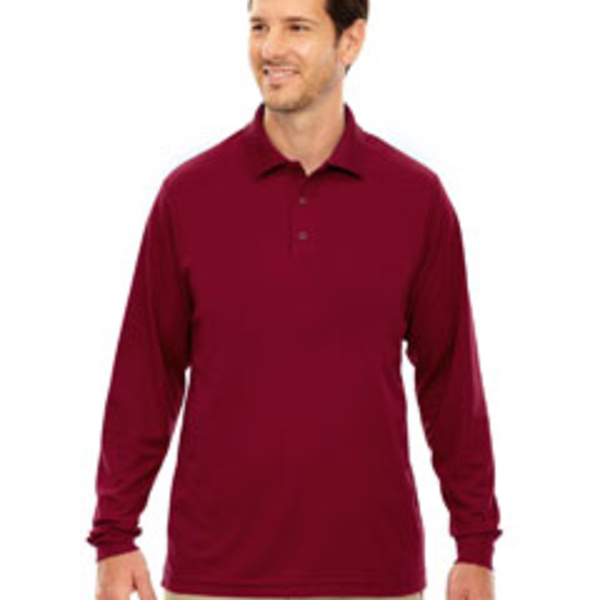 Men's Pinnacle Performance Long-Sleeve Piqué Polo Thumbnail