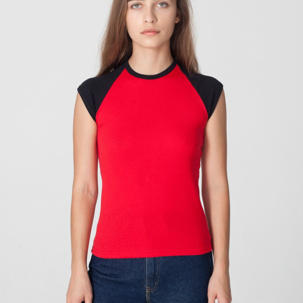 4377 Baby Rib Cap Sleeve Raglan Thumbnail