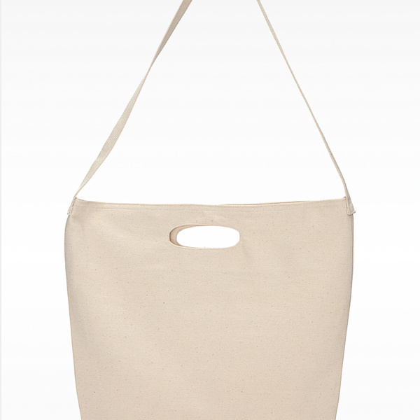 E590 Bull Denim Woven Cotton Bag w/ Strap Thumbnail