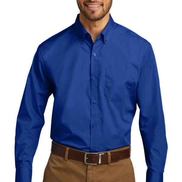 Tall Long Sleeve Carefree Poplin Shirt Thumbnail
