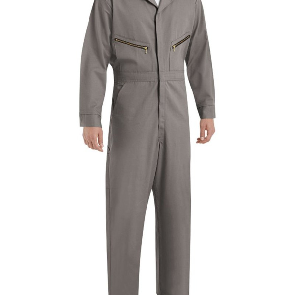 Men's Extended Sizes Zip-Front Cotton Coverall Thumbnail