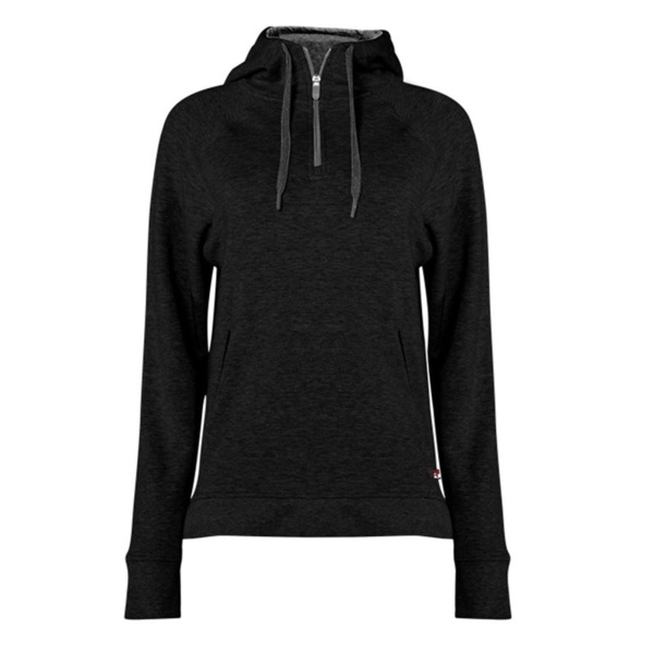 Women's FitFlex French Terry Quarter-Zip Hooded Pullover Thumbnail