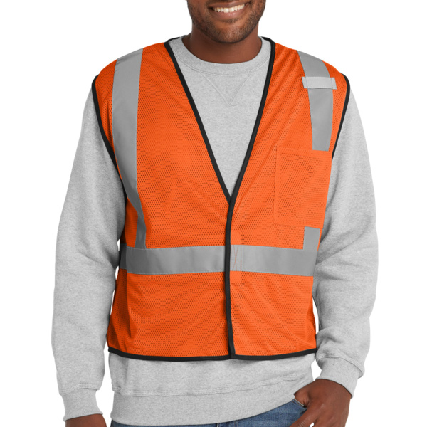 Ansi 107 Class 2 Economy Mesh One Pocket Vest Thumbnail