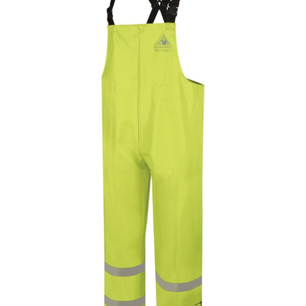Men's Hi-Visibility Flame-Resitant Rain Bib Overall - 13 oz. Thumbnail